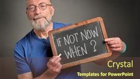  Presentation with now - PPT layouts with if-not-now-when-senior background and a  colored foreground