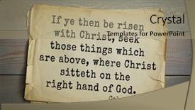  Presentation with jesus risen - Slide set consisting of if ye then be risen background and a coral colored foreground