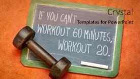  Presentation with inspirational - PPT theme having if-you-can-not-workout background and a  colored foreground