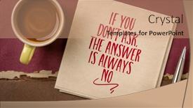  Presentation with inspirational - Presentation theme with if-you-do-not-ask background and a  colored foreground