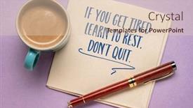  Presentation with self care - Presentation theme consisting of if-you-get-tired-learn background and a lemonade colored foreground