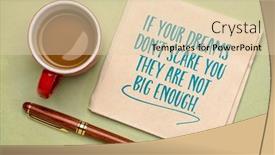  Presentation with personal development - Presentation theme featuring if-your-dreams-don-t background and a  colored foreground