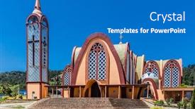  Presentation with santa - Amazing PPT layouts having iglesia-parroquial-santa-rosa-de backdrop and a gray colored foreground