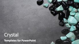  Presentation with grey black white brick - Slide set with igneous - frame of black onyx background and a  colored foreground