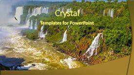  Presentation with border springs of lavander - Theme featuring iguazu border of argentina brazil background and a  colored foreground