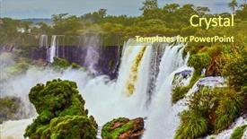  Presentation with world tourism - Audience pleasing presentation consisting of iguazu in the rainy season backdrop and a tawny brown colored foreground