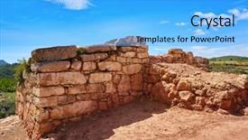  Presentation with christ - Amazing PPT theme having ii century before christ backdrop and a light blue colored foreground