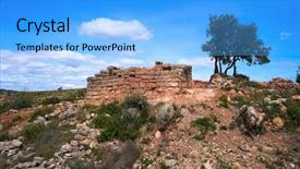  Presentation with christ - Beautiful slide deck featuring ii century before christ backdrop and a light blue colored foreground