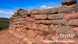  Presentation with christ - PPT theme with ii century before christ background and a coral colored foreground