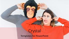  Presentation with relationship - PPT theme with iiot - funny young couple boyfriend wearing background and a red colored foreground