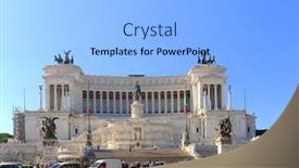  Presentation with rome - Slide set having il vittoriano the altare della patria in piazza venezia rome italy background and a light blue colored foreground
