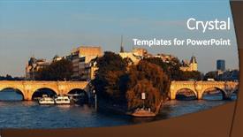  Presentation with historical architecture - Theme consisting of ile de la cite background and a  colored foreground