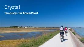  Presentation with france - PPT layouts enhanced with ile-de-re-france-june background and a ocean colored foreground