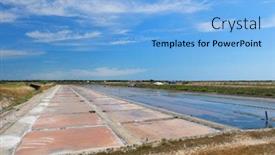  Presentation with salt - Cool new theme with ile de re salt lakes in landscape backdrop and a light blue colored foreground