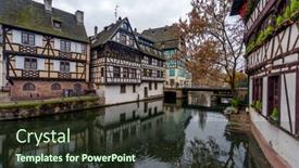  Presentation with area - Cool new presentation with ill river in petite france area strasbourg backdrop and a tawny brown colored foreground