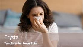  Presentation with tissue paper - Slide deck featuring ill-upset-girl-is-holding background and a coral colored foreground