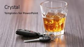  Presentation with alcoholic beverage - Cool new presentation with illegal drinking - glass with alcoholic beverage backdrop and a light gray colored foreground