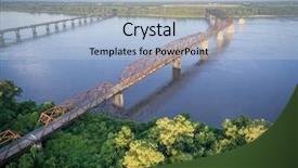  Presentation with old rock fossils - Slide deck enhanced with illinois - old and new chain background and a light blue colored foreground