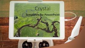  Presentation with refuge - PPT layouts having illinois-river-meanders-through-arapaho background and a seafoam green colored foreground