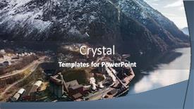  Presentation with norway - Amazing presentation theme having illmenite-smelter-at-shore backdrop and a tawny brown colored foreground