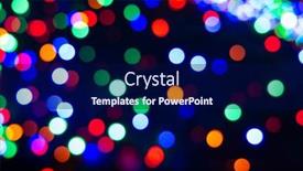  Presentation with illuminated - Slide deck featuring illuminated-bokeh-background-with-copy background and a navy blue colored foreground