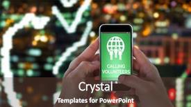  Presentation with smart city - Colorful slide deck enhanced with illuminated buildings in city backdrop and a tawny brown colored foreground