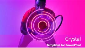  Presentation with african pattern - Presentation theme with illuminated-circular-pattern-over-african background and a purple colored foreground