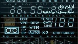  Presentation with oled - Cool new presentation theme with illuminated digital oled display backdrop and a navy blue colored foreground