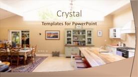  Presentation with kitchen cabinet - Presentation theme having illuminated-lights-hanging-on-ceiling background and a cream colored foreground