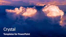  Presentation with night day - Cool new slides with illuminates the upper cloud layers backdrop and a navy blue colored foreground