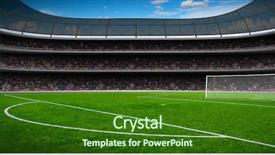  Presentation with illumination - Cool new presentation with illumination - green soccer stadium illuminated field backdrop and a forest green colored foreground