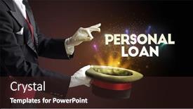  Presentation with illusionist - Amazing slide deck having illusionist-is-showing-magic-trick backdrop and a wine colored foreground