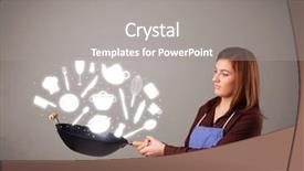  Presentation with hearing clinicyoung lady - Amazing slide set having illustrated ladies tea - pretty young lady with kitchen backdrop and a  colored foreground