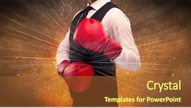  Presentation with successful person - Audience pleasing presentation design consisting of illustrated power lines and pieces backdrop and a  colored foreground