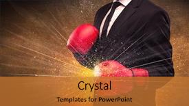  Presentation with successful person - Amazing slides having illustrated power lines and pieces backdrop and a  colored foreground