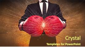  Presentation with successful person - Audience pleasing PPT layouts consisting of illustrated power lines and pieces backdrop and a  colored foreground