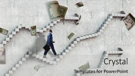  Presentation with career development - Presentation theme having illustrating career development and success background and a light gray colored foreground