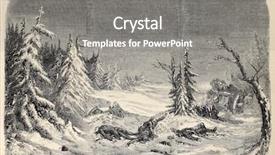  Presentation with retreat - Theme with illustration of a dramatic scene background and a gray colored foreground