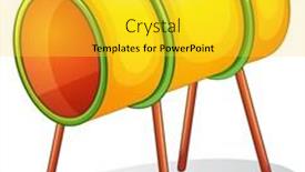  Presentation with vector - Audience pleasing slide set consisting of illustration of a playground tunnel - eps vector format also available in my portfolio backdrop and a yellow colored foreground