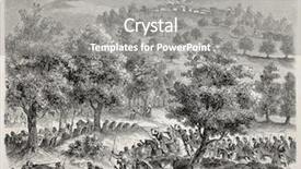  Presentation with battle - Colorful slides enhanced with illustration of battle between french backdrop and a gray colored foreground