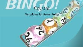  Presentation with colorful celebration - Slide set having illustration-of-bingo-and-national background and a light blue colored foreground