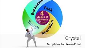  Presentation with crisis - PPT theme having illustration-of-four-stages background and a white colored foreground