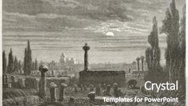  Presentation with morocco - Beautiful slides featuring illustration of mogador graveyard morocco backdrop and a gray colored foreground