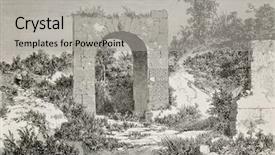  Presentation with north gate shenandoah park - Beautiful PPT layouts featuring illustration of nola gate pompeii backdrop and a light gray colored foreground