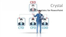  Presentation with organisation - Presentation theme featuring illustration-of-organisation-chart background and a white colored foreground