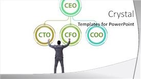  Presentation with organisation - PPT theme consisting of illustration-of-organisation-chart background and a white colored foreground