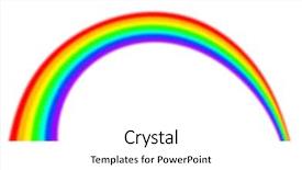  Presentation with rainbow - Colorful PPT layouts enhanced with illustration of rainbow backdrop and a white colored foreground