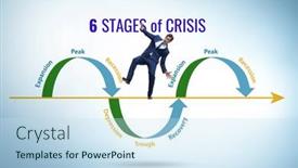  Presentation with crisis - Theme enhanced with illustration-of-six-stages background and a sky blue colored foreground