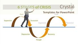  Presentation with crisis - Presentation theme with illustration-of-six-stages background and a cream colored foreground