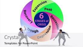  Presentation with crisis - Presentation theme consisting of illustration-of-six-stages background and a white colored foreground